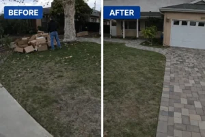 Front yard junk removal in Irvine CA