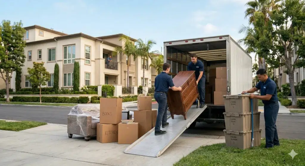 crew move out furniture removal service in Irvine