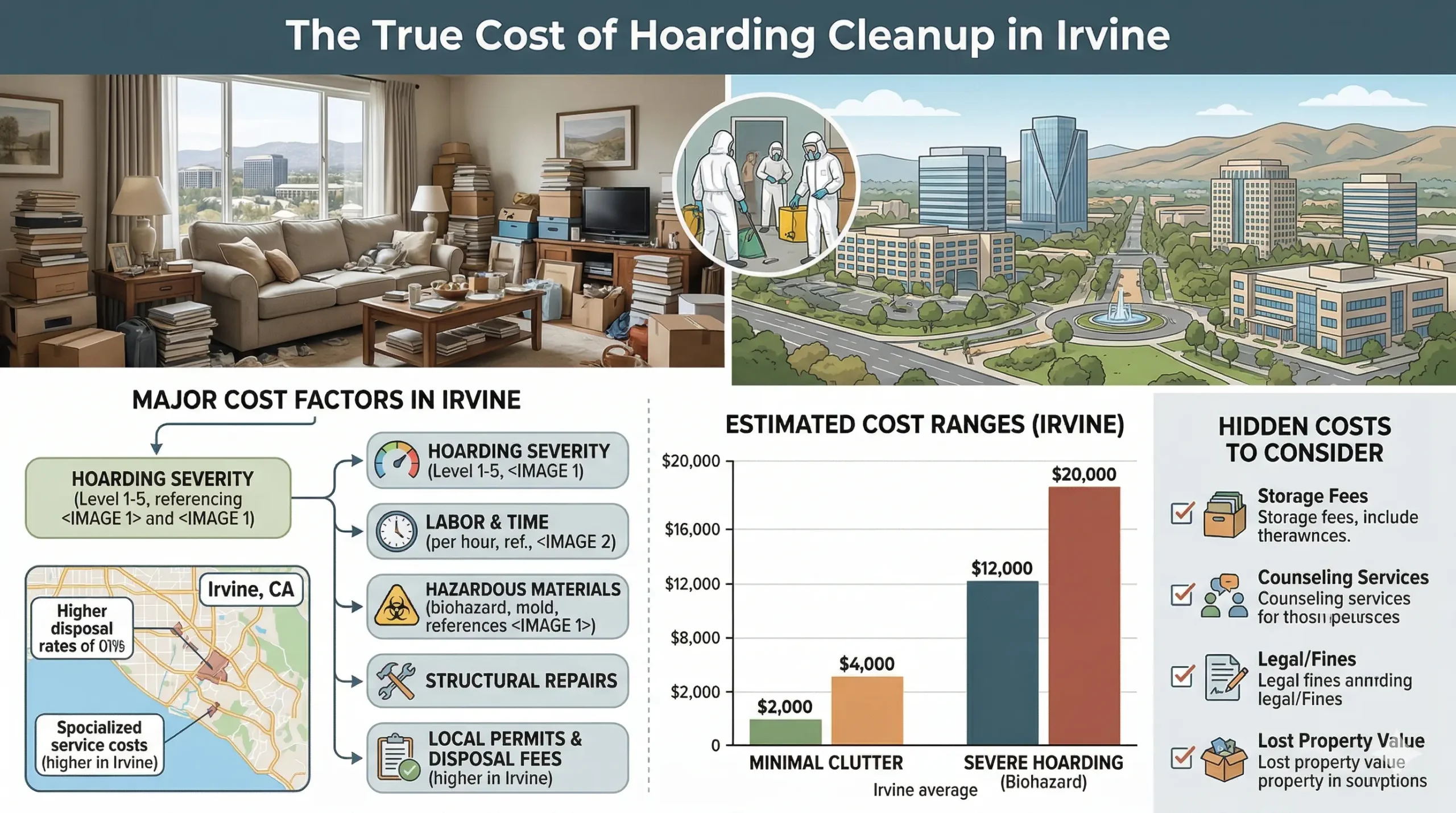 Compassionate hoarding cleanup services in Irvine - professional help with dignity and respect-Hoarding Cleanup Cost Irvine
