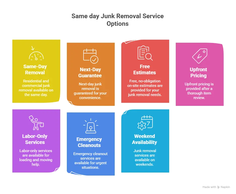 Same-day junk removal service in irvine