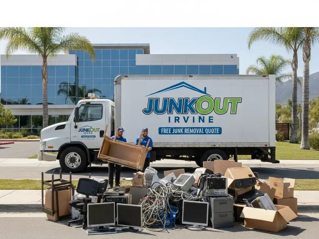 JunkOut crew removing Commercial & Business Junk Removal in Irvine