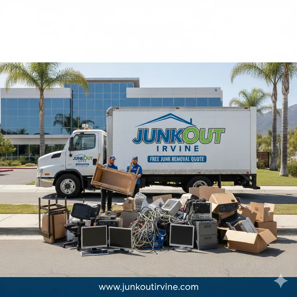 Commercial junk removal job in Irvine, CA
