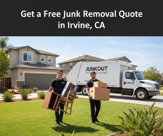 Honest junk removal company in Irvine picking up a couch for a free quote